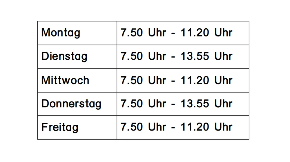 Klassen an der Luise-Bronner-Realschule